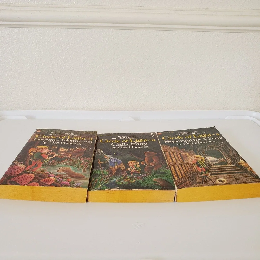 Circle of Light Niel Hancock 3 Book Lot Fantasy Greyfax Grimwald Calix Stay 1977